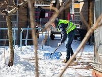 Sobota na Paluchu  Sobotnie przedpołudnie w Schronisku dla Bezdomnych Zwierząt na Paluchu. Warszawa, 17 marca 2018 r. : schronisko na paluchu, bezdomne psy, zima w schronisku