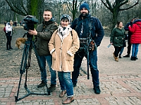 Adoptuj Warszawiaka  Warszawa, Park Skaryszewski, 24 lutego 2019 r. Wydarzenie promujące wśród mieszkańców Warszawy adopcję bezdomnych zwierząt. : na paluchu, adoptuj warszawiaka, bezdomne zwierzęta, park skaryszewski, schonisko dla zwierząt.
