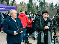 Adoptuj Warszawiaka  Warszawa, Park Skaryszewski, 24 lutego 2019 r. Wydarzenie promujące wśród mieszkańców Warszawy adopcję bezdomnych zwierząt. : na paluchu, adoptuj warszawiaka, bezdomne zwierzęta, park skaryszewski, schonisko dla zwierząt.