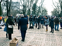 Adoptuj Warszawiaka  Warszawa, Park Skaryszewski, 24 lutego 2019 r. Wydarzenie promujące wśród mieszkańców Warszawy adopcję bezdomnych zwierząt. : na paluchu, adoptuj warszawiaka, bezdomne zwierzęta, park skaryszewski, schonisko dla zwierząt.