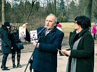 Adoptuj Warszawiaka  Warszawa, Park Skaryszewski, 24 lutego 2019 r. Wydarzenie promujące wśród mieszkańców Warszawy adopcję bezdomnych zwierząt. : na paluchu, adoptuj warszawiaka, bezdomne zwierzęta, park skaryszewski, schonisko dla zwierząt.