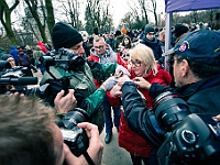 Adoptuj Warszawiaka  Warszawa, Park Skaryszewski, 24 lutego 2019 r. Wydarzenie promujące wśród mieszkańców Warszawy adopcję bezdomnych zwierząt. : na paluchu, adoptuj warszawiaka, bezdomne zwierzęta, park skaryszewski, schonisko dla zwierząt.
