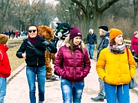 Adoptuj Warszawiaka  Warszawa, Park Skaryszewski, 24 lutego 2019 r. Wydarzenie promujące wśród mieszkańców Warszawy adopcję bezdomnych zwierząt. : na paluchu, adoptuj warszawiaka, bezdomne zwierzęta, park skaryszewski, schonisko dla zwierząt.